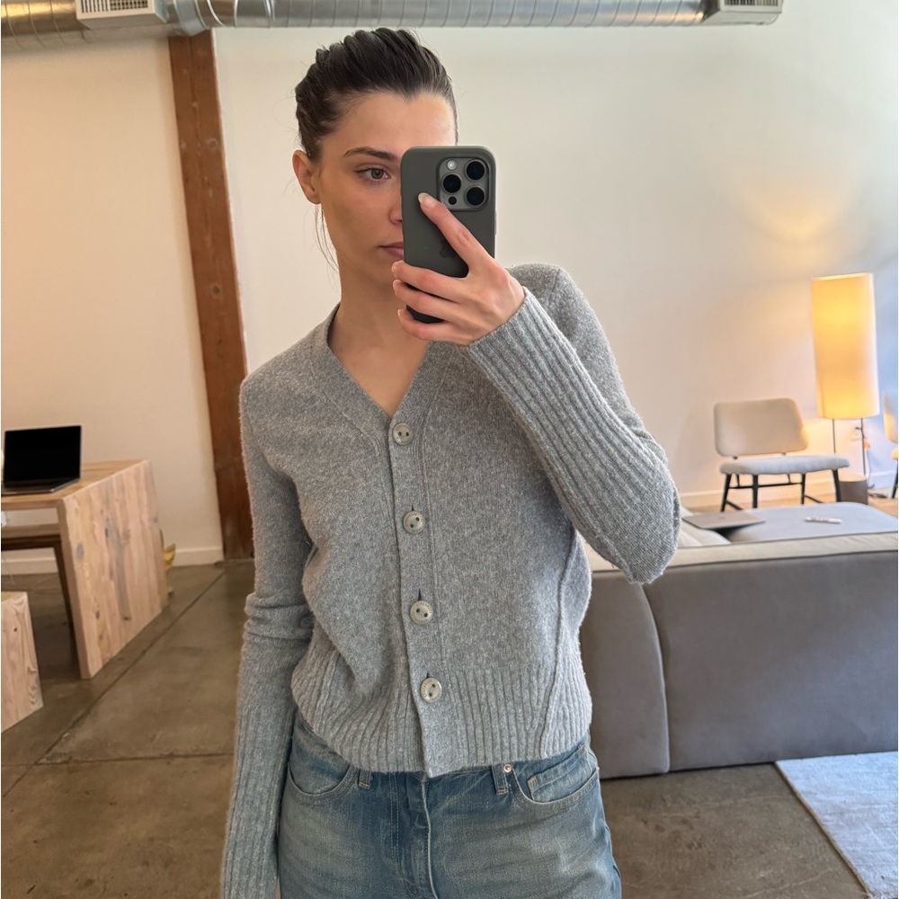 ALL SAINTS CASHMERE BUTTON UP
